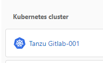 ein Tanzu Cluster in GitLab
